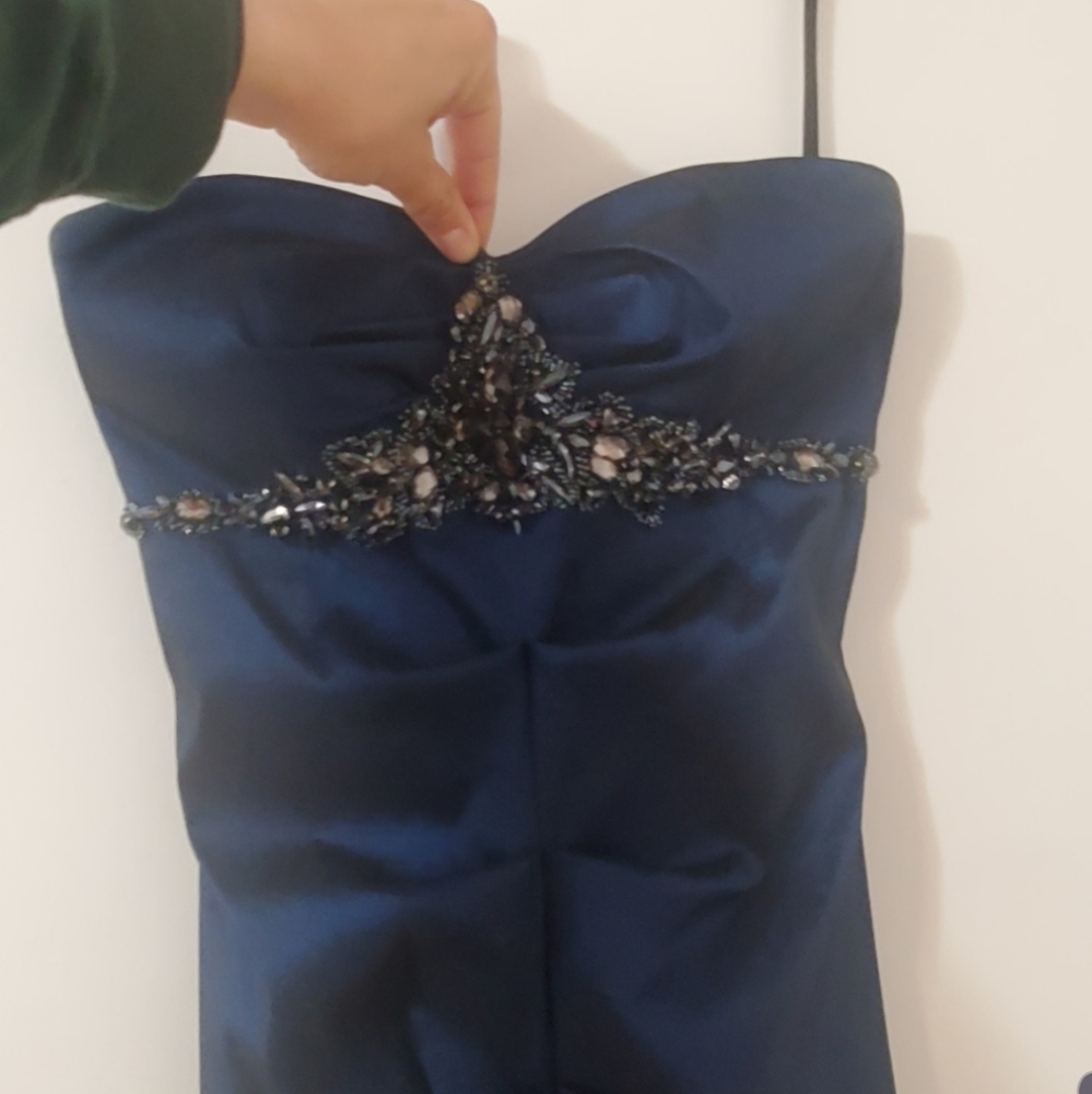 Navy blue prom dress
